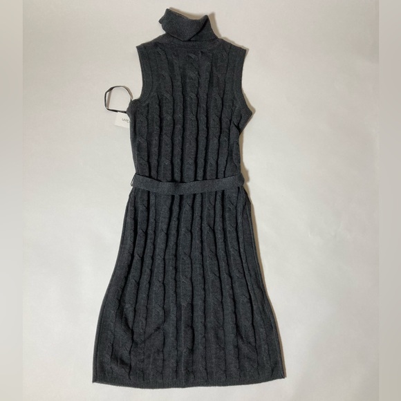 Calvin Klein Merino Wool Knit MIDI Dress Sleeveless Size M NWT - Picture 2 of 11